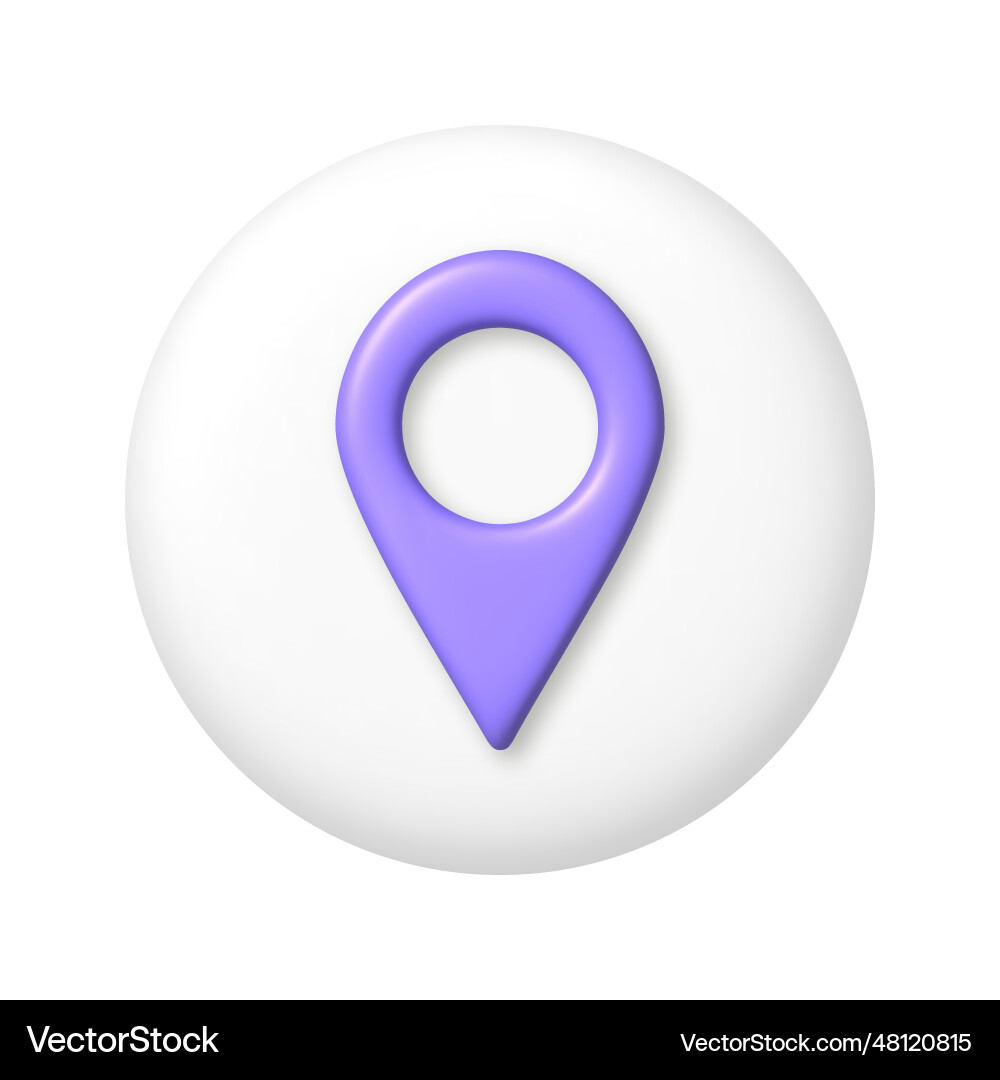 Purple 3d map Geo-Pin-Symbol Web-Standort Pointer Purple 3d map Geo-Pin-Symbol Web-Standort Pointer vektorbild