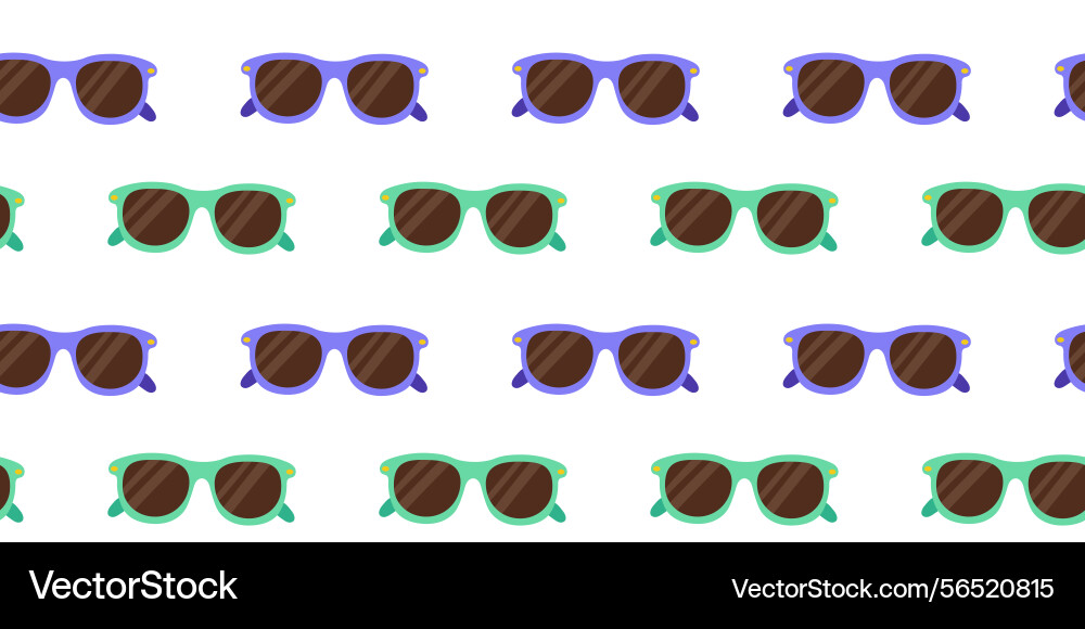 Sunglasses displayed in a repetitive pattern Vector Image
