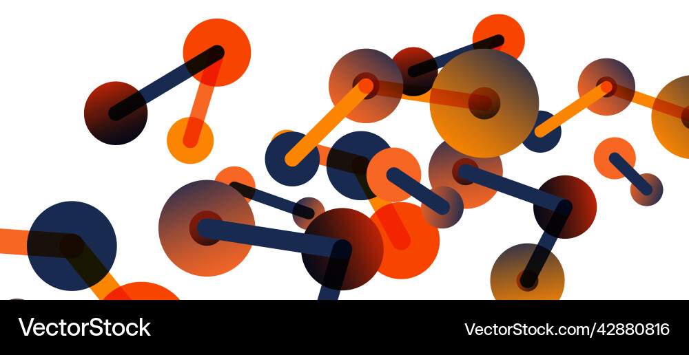 Abstract background round dots connected by lines Abstract background round dots connected by lines Vector Image