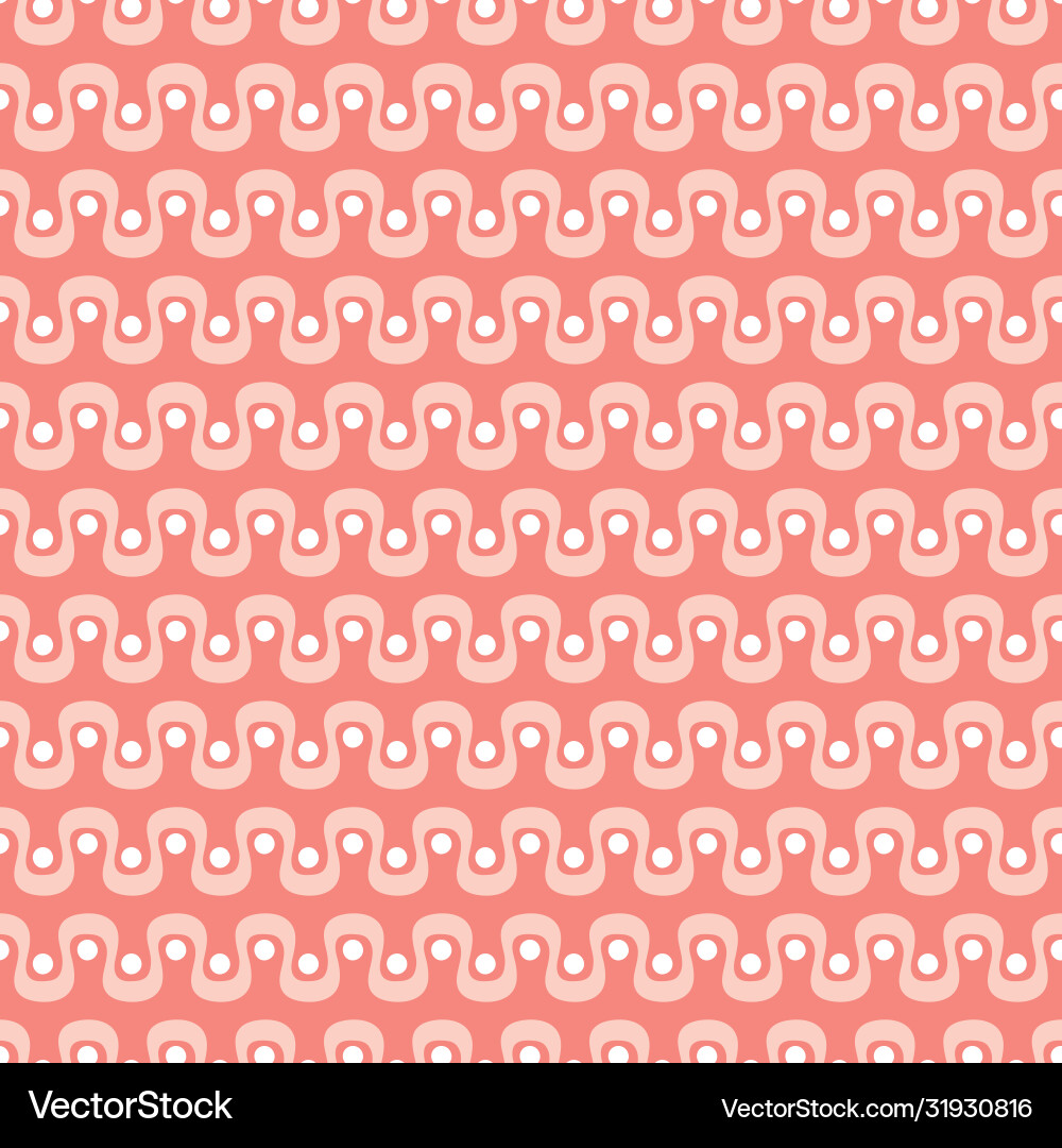 Abstract curve wave pattern design with dots Vector Image