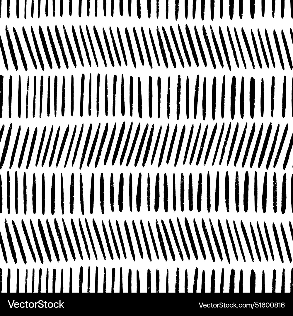 Black dash seamless pattern on white background Vector Image
