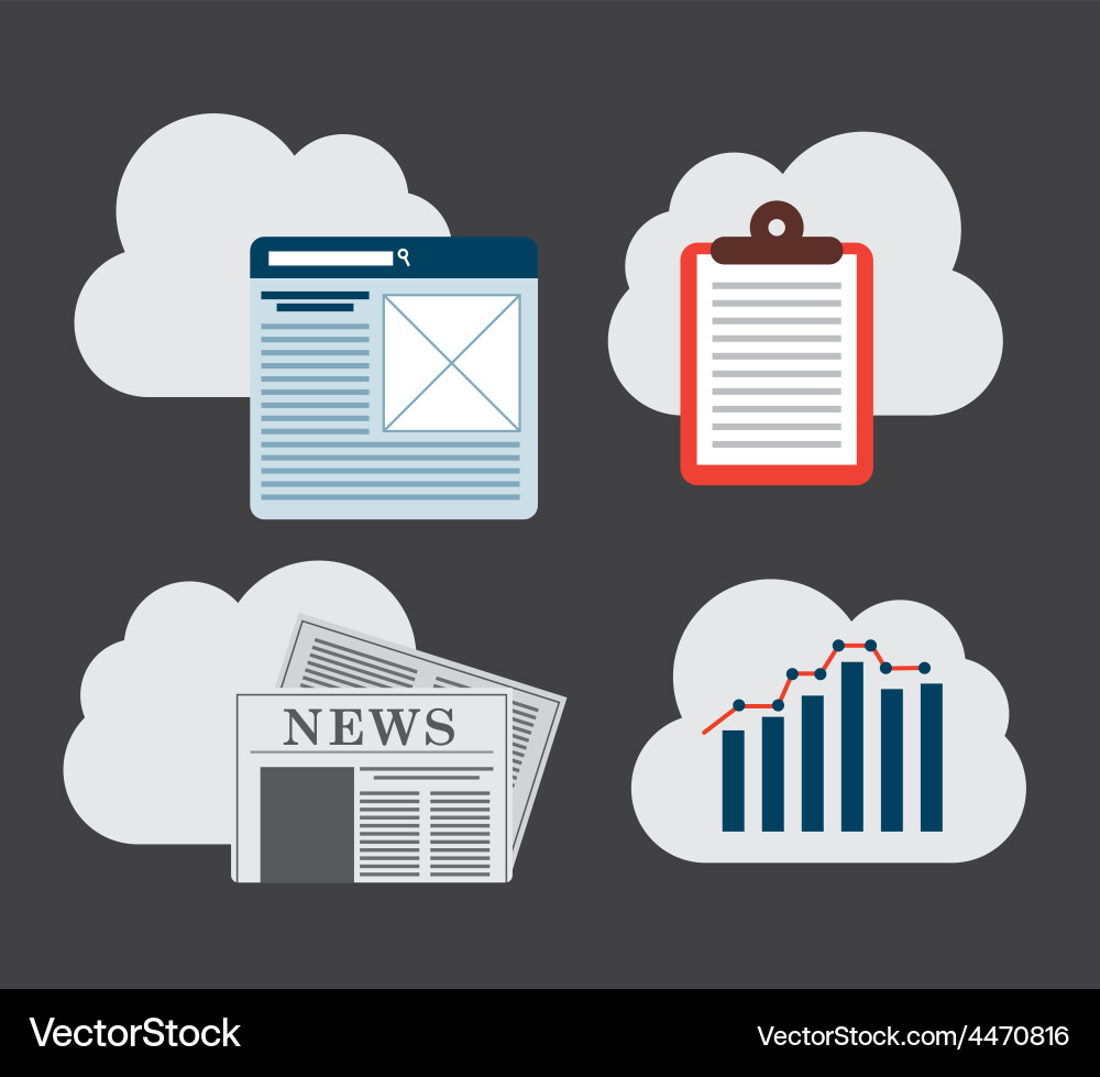 Cloud computing Vector Image