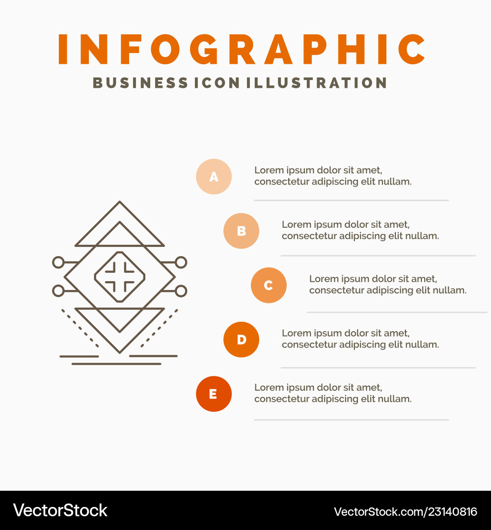 Computing data infrastructure science structure Computing data infrastructure science structure vector image