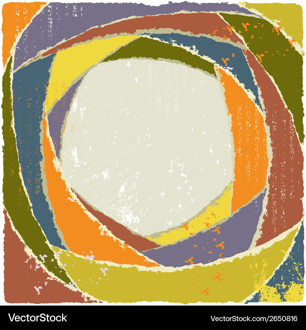 Design frame with colorful torn papers vector image