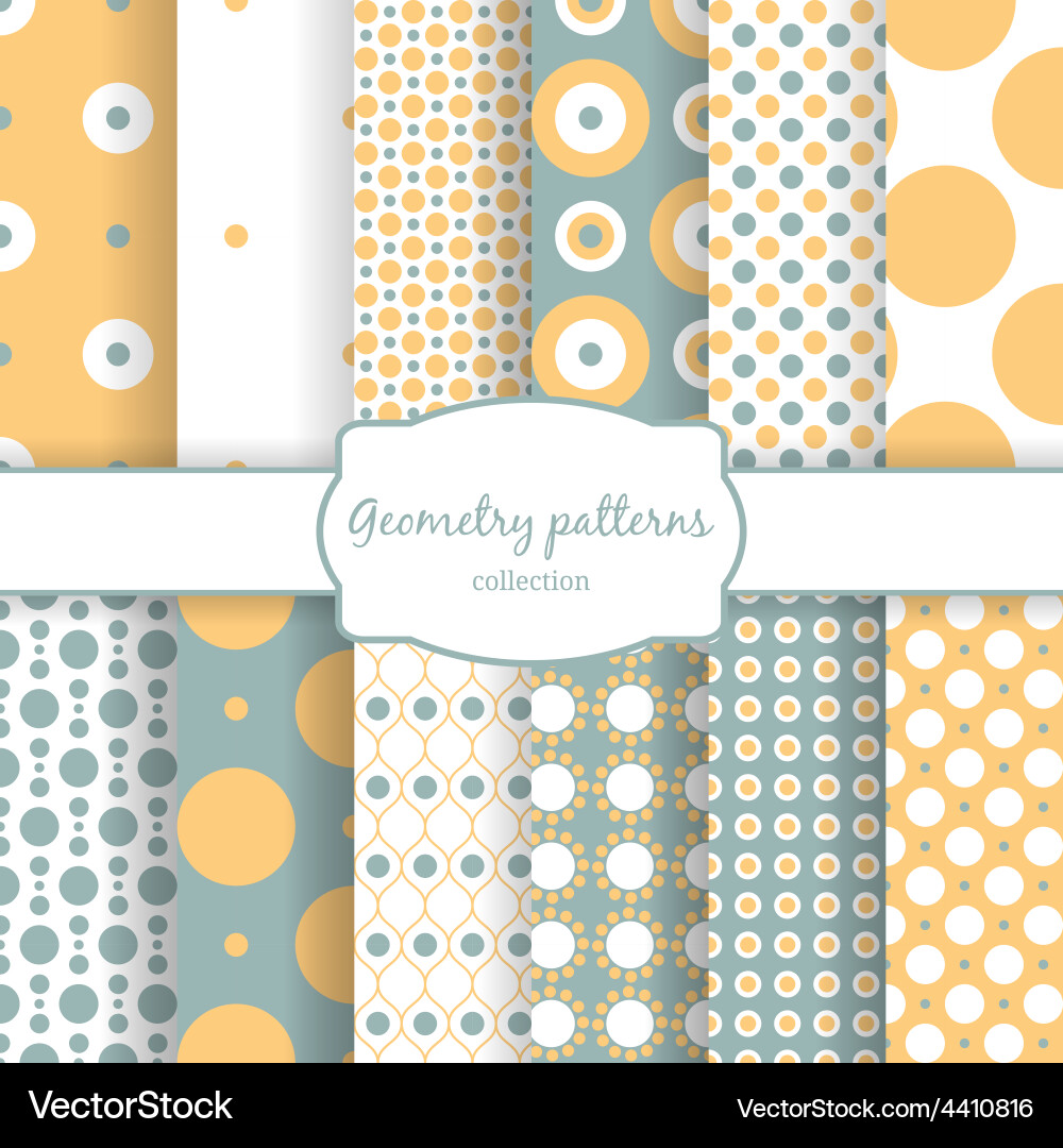 Geometric Circle Patterns vector image