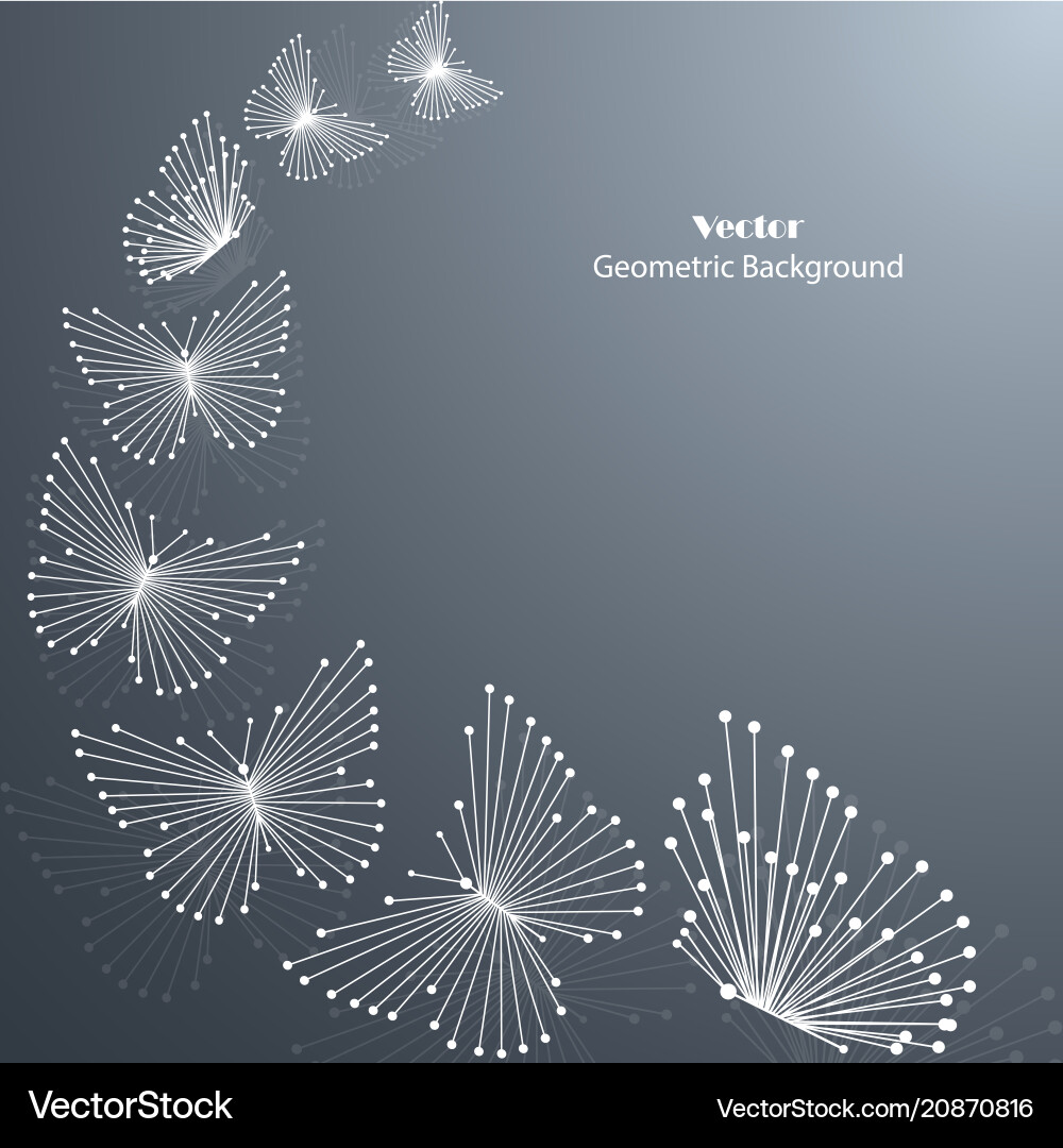 Geometric pattern with connected lines and dots Geometric pattern with connected lines and dots vector image