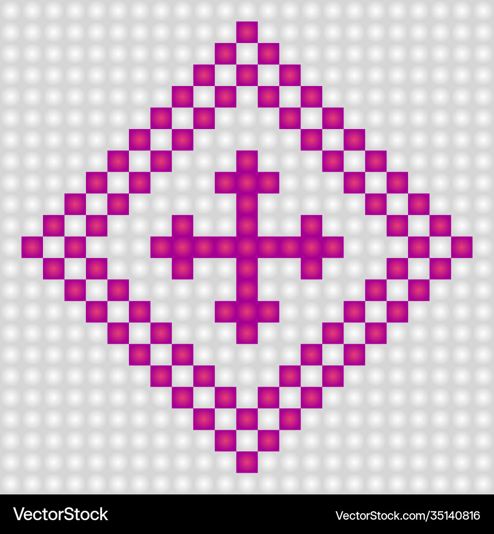 Geometrical seamless knitting scheme pattern Vector Image