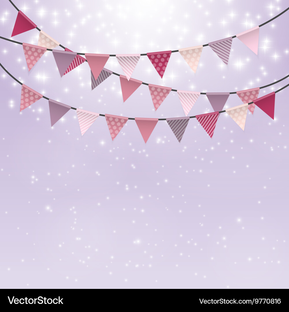 Party background with flags Vector Image