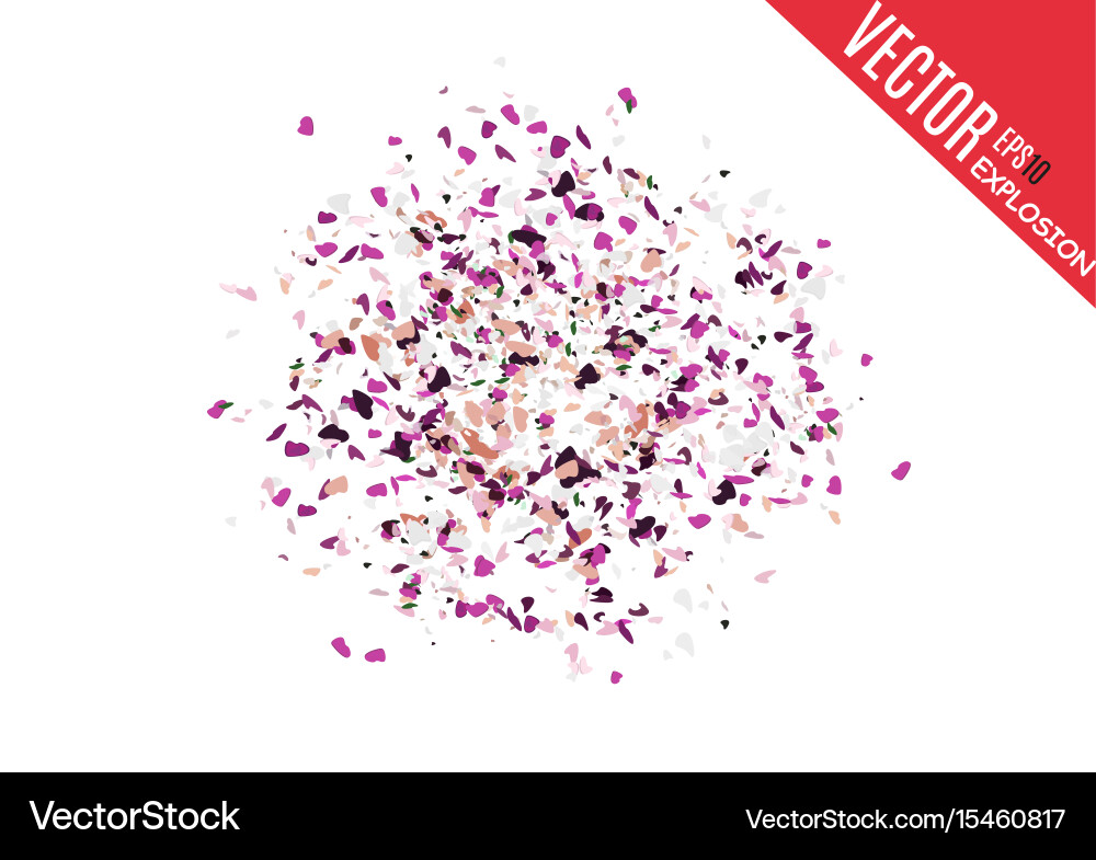 Abstract background with many falling tiny vector image