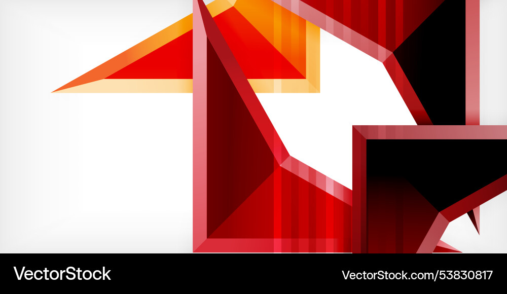 Arrows with 3d effect abstract background Vector Image