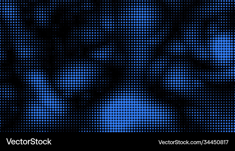 Colored dot array background isolated sea wave Colored dot array background isolated sea wave vector image