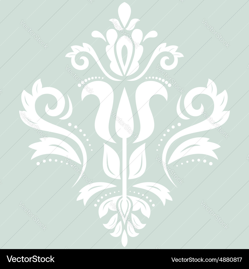 Damask orient pattern vector image