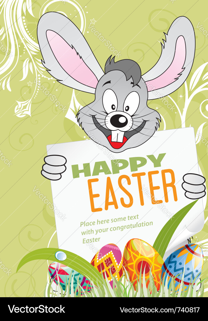 Easter Celebration Poster vector image