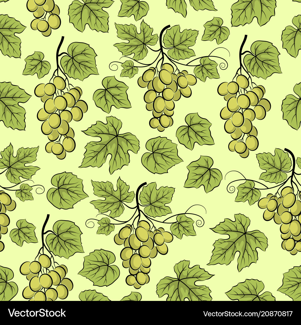 Grape seamless background Grape seamless background vector image