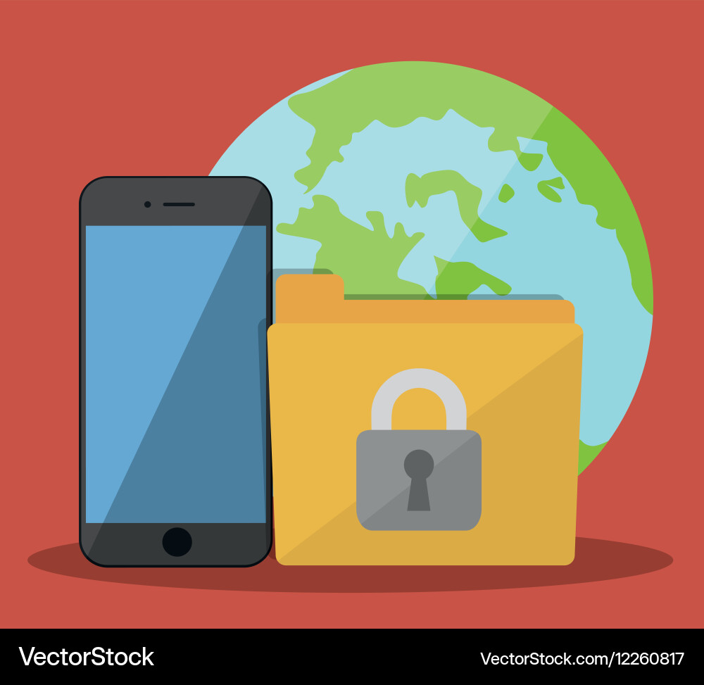 Internet security related icons image Vector Image