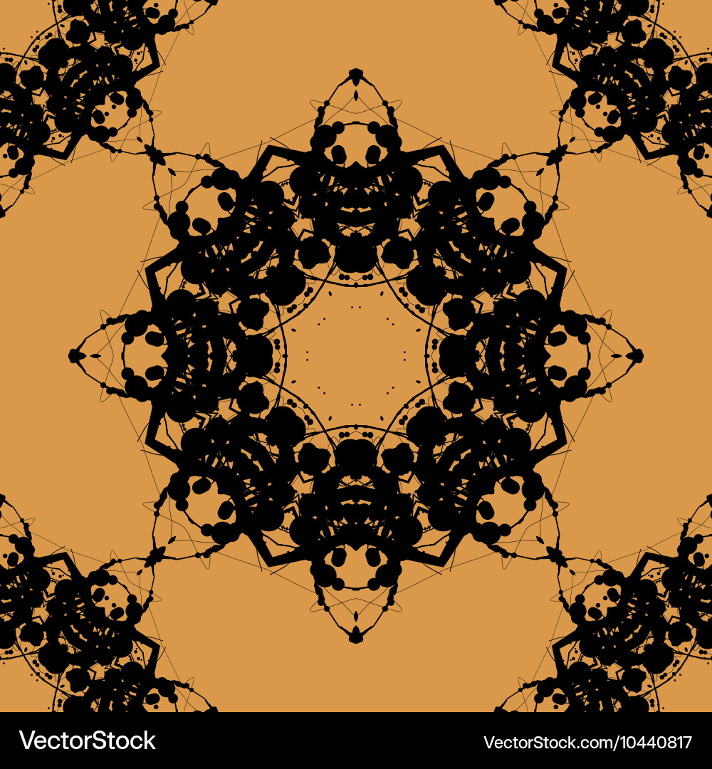 Print based on rorschach inkblot test abstract vector image