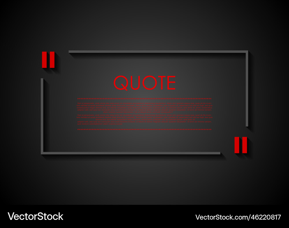 Quote blank speech bubble abstract bright design Quote blank speech bubble abstract bright design vector image