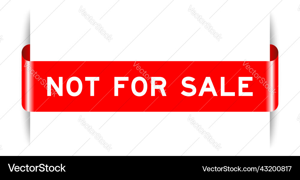 Red color inserted label banner with word Red color inserted label banner with word Vector Image