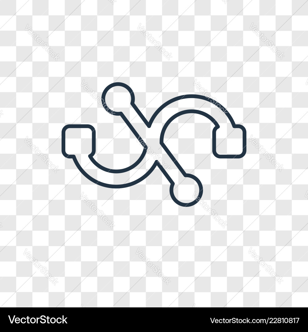 S curve concept linear icon isolated S curve concept linear icon isolated Vector Image