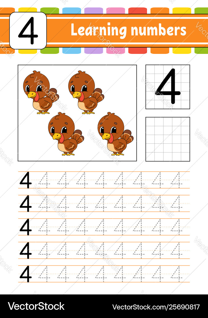 Trace and write handwriting practice learning Trace and write handwriting practice learning vector image