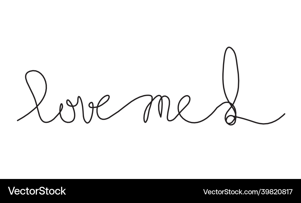 With exclamation mark as continuous line drawing Vector Image