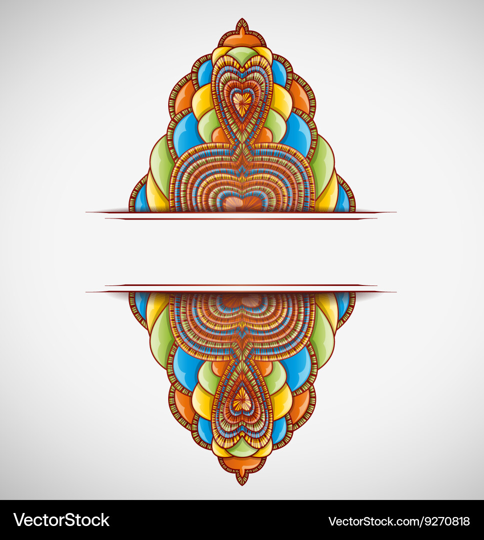 Abstract background with frame Vector Image