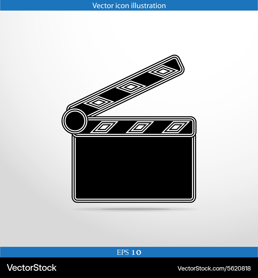 Clapperboard web icon Vector Image