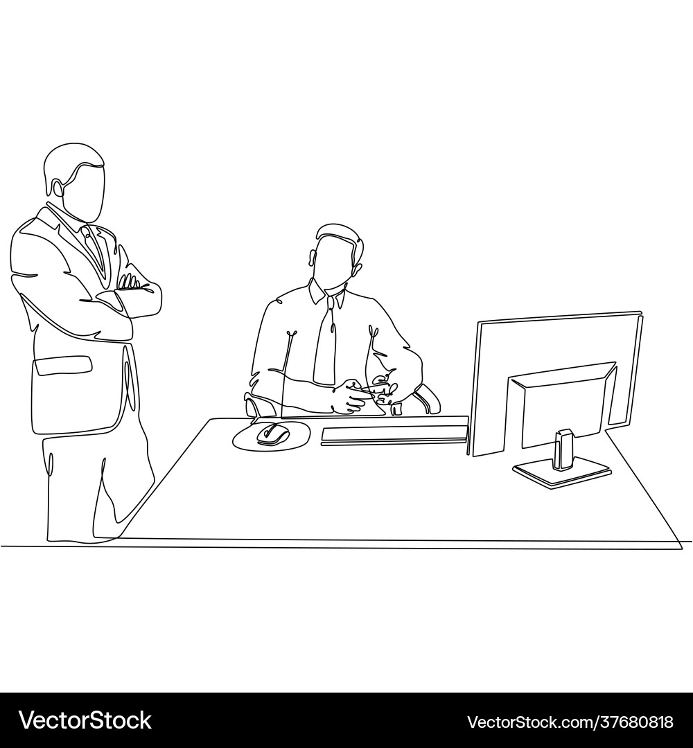 Continuous line drawing playing video game Continuous line drawing playing video game vector image