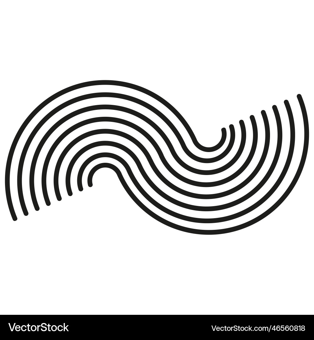 Parallel curved lines abstract geometric pattern Parallel curved lines abstract geometric pattern vector image