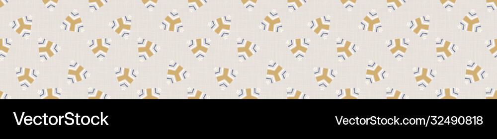Seamless geometric cross grid border pattern Seamless geometric cross grid border pattern vector image