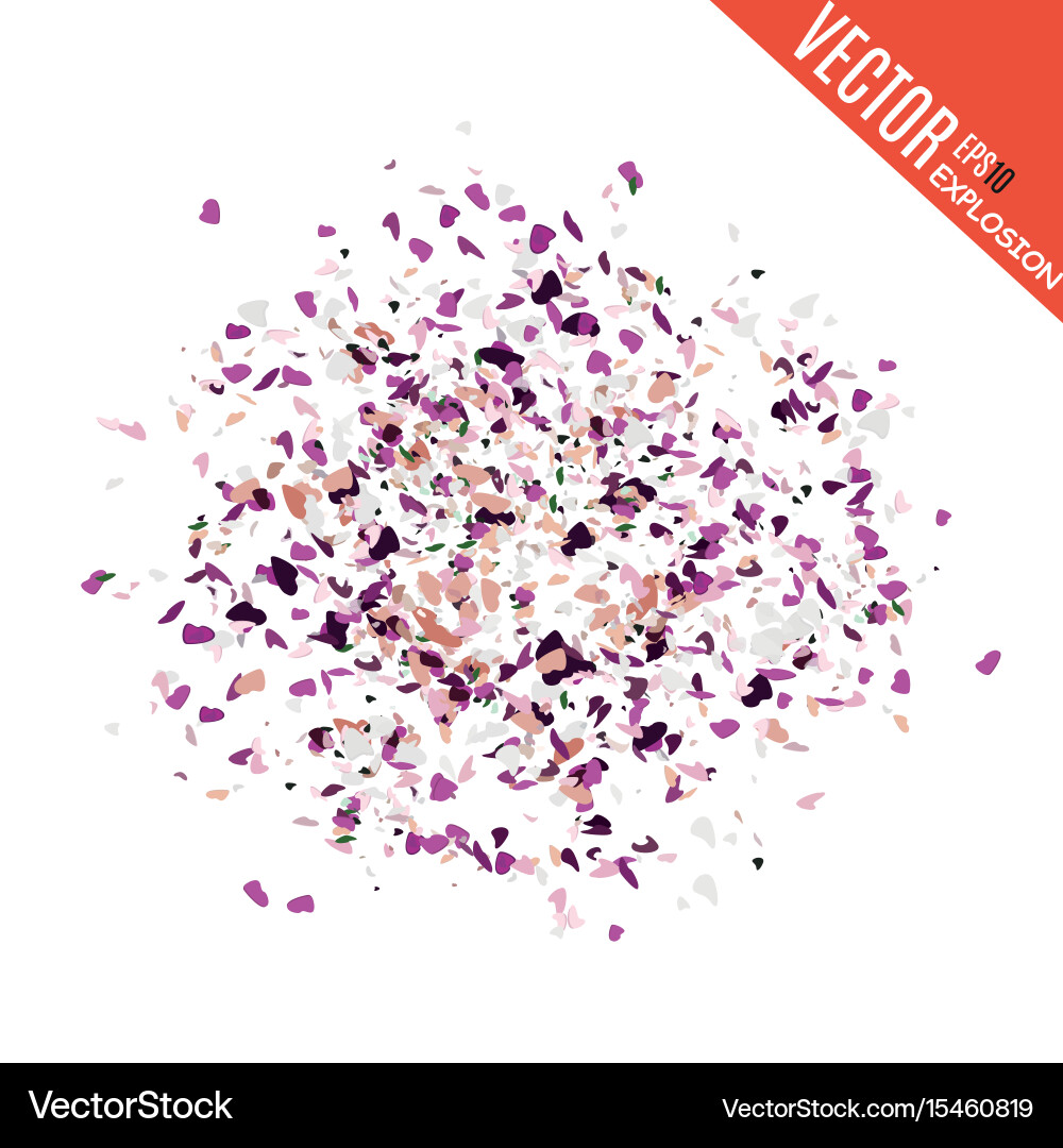 Abstract background with many falling tiny vector image