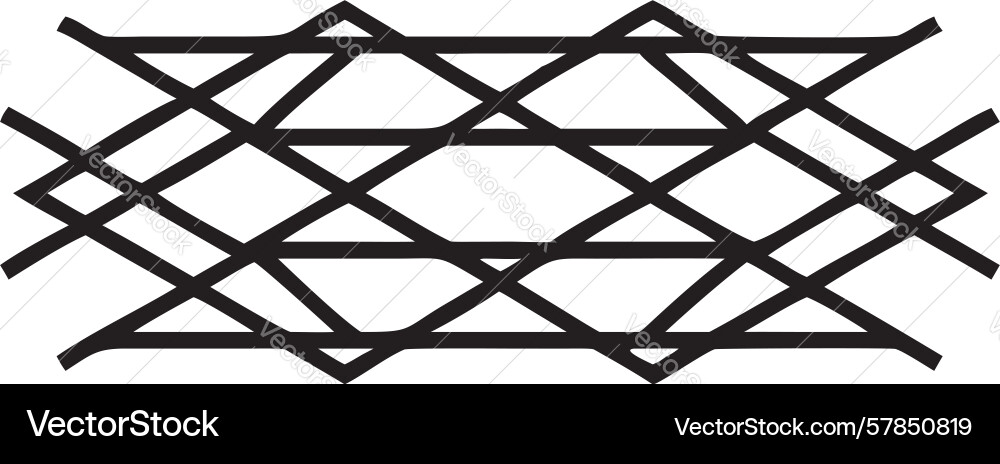 Abstract geometric lattice pattern intersecting Vector Image