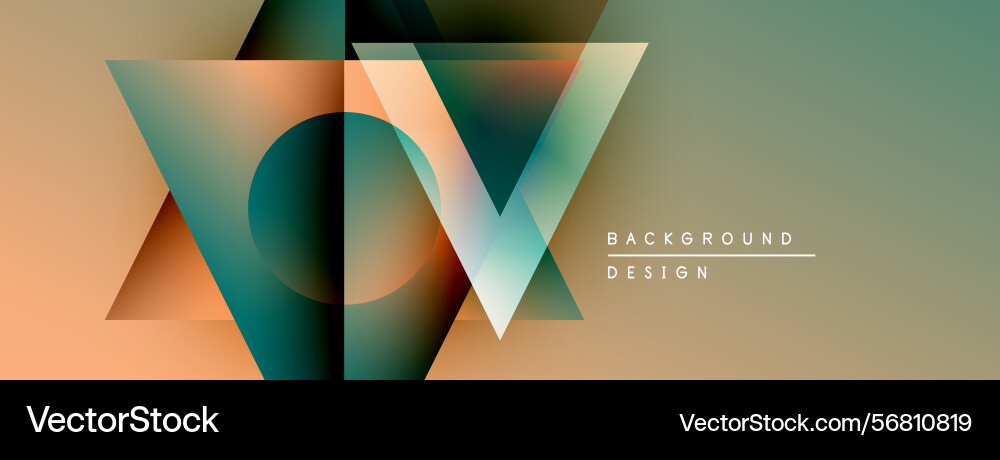 Abstract geometric shapes overlap creating Abstract geometric shapes overlap creating Vector Image