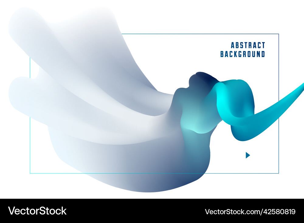 Gradient color 3d fluid shape abstract background Gradient color 3d fluid shape abstract background Vector Image
