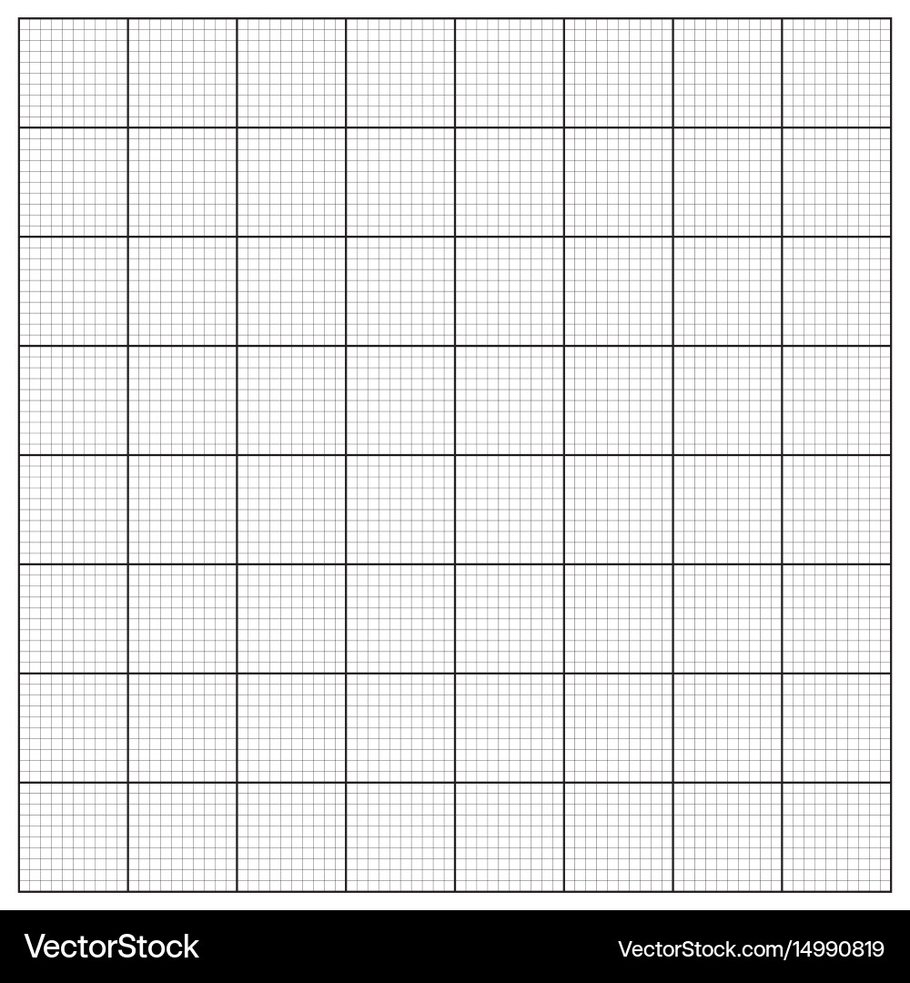 Graph paper coordinate grid vector image