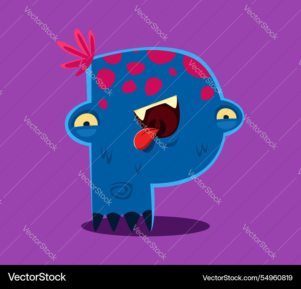Halloween font letter p spooky monster character Halloween font letter p spooky monster character vector image