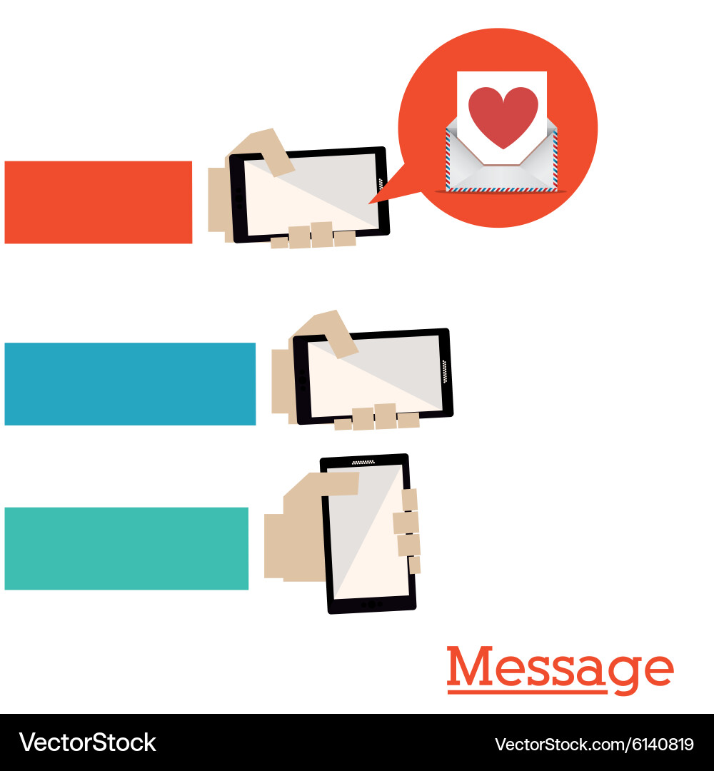 Message design Vector Image