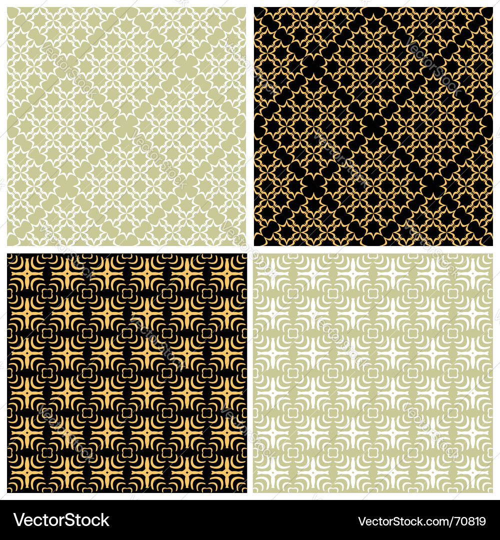 Ornate Pattern Collection vector image