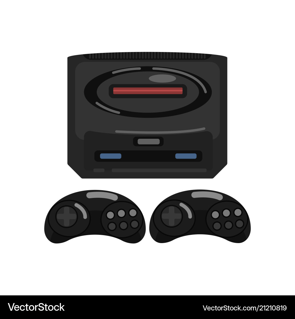 Retro video game controller Retro video game controller vector image