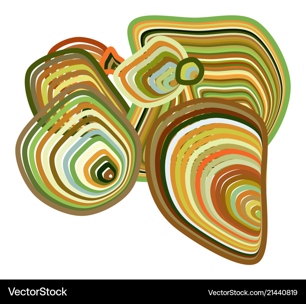 Shape of path lines abstract geometric background Vector Image