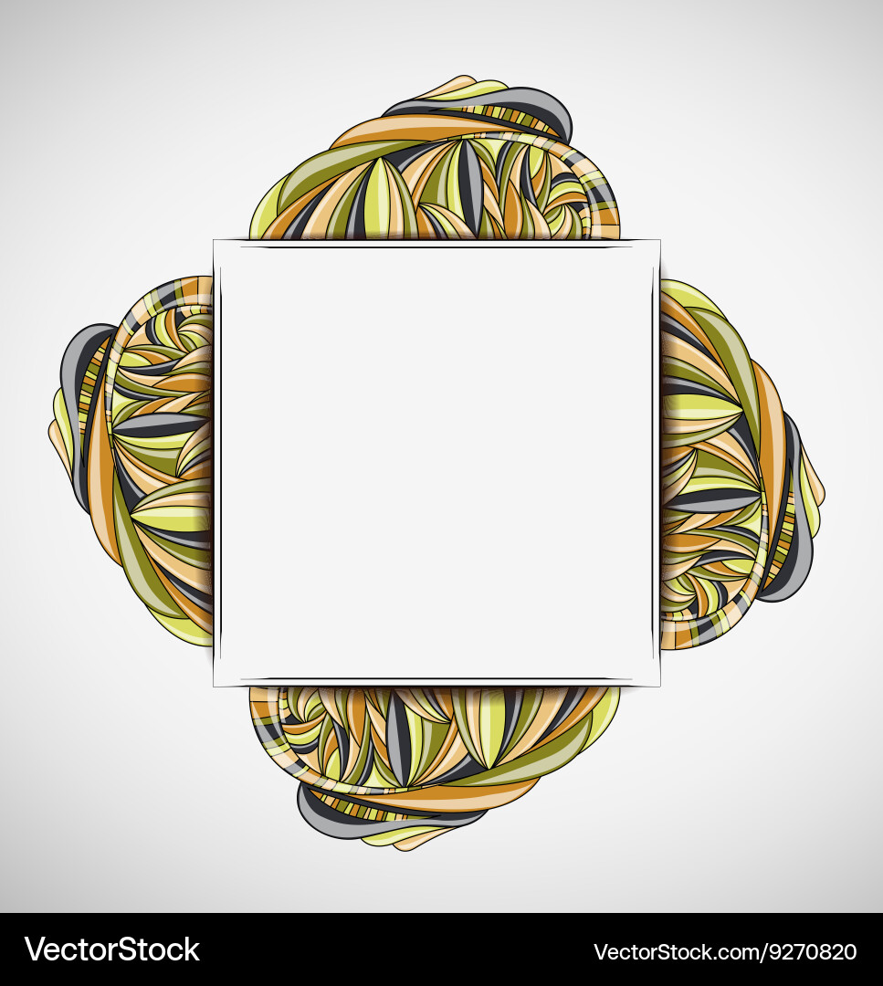 Abstract background with frame vector image
