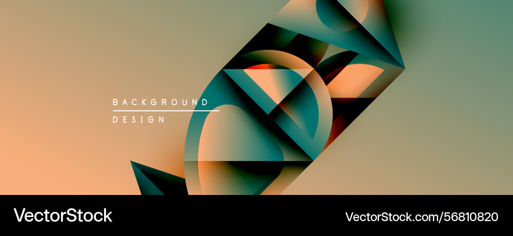 Abstract design features layered shapes gradient Abstract design features layered shapes gradient vector image