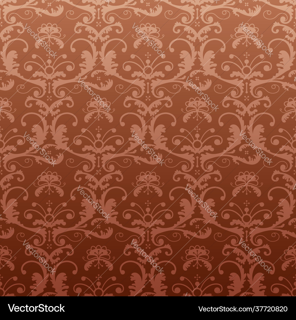 Dark repeating pattern in vintage style vector image