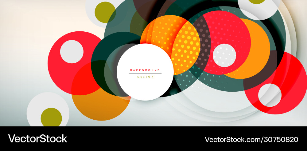 Dynamic Circle Abstract Background vector image