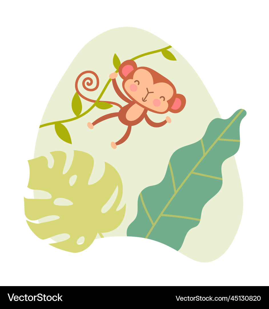 Safari monkey icon Safari monkey icon vector image