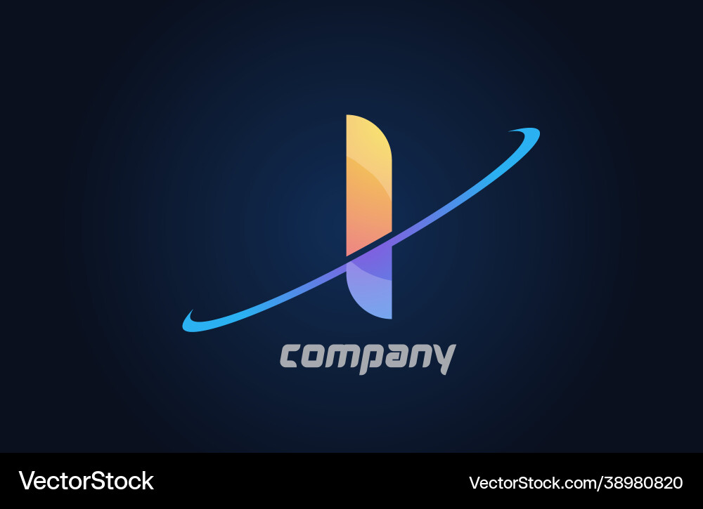 Swoosh i Alphabet Buchstaben-Logo-Symbol in blau Swoosh i Alphabet Buchstaben-Logo-Symbol in blau vektorbild