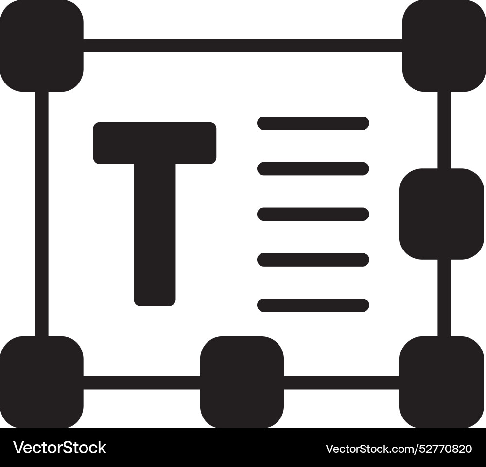 Text editor icon design Vector Image