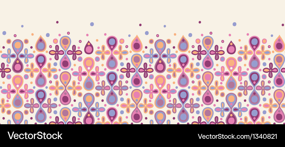 Abstract drops horizontal seamless pattern vector image