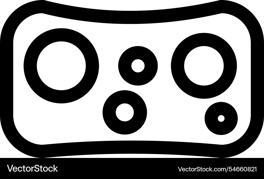 Bathroom sponge - clean and modern icon Royalty Free Vector