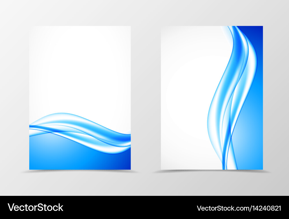 Front and back dynamic design flyer template Vector Image